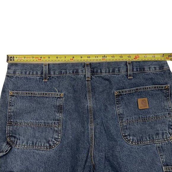 Carhartt Mens Carpenter Denim Jeans Original Dungaree Fit #14806 Pants 40x30 - Picture 14 of 16